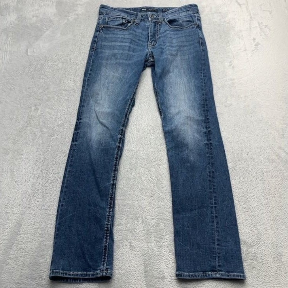 BKE Jake 30x32 Straight Jeans Women's Medium Wash Stretch Denim